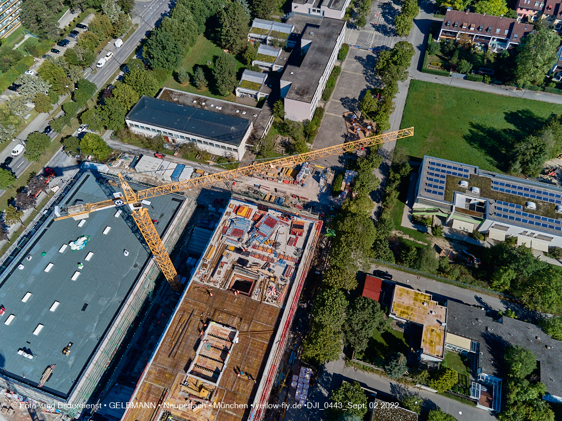 02.09.2022 - Baustelle zur Grundschule am KMR in Neuperlach